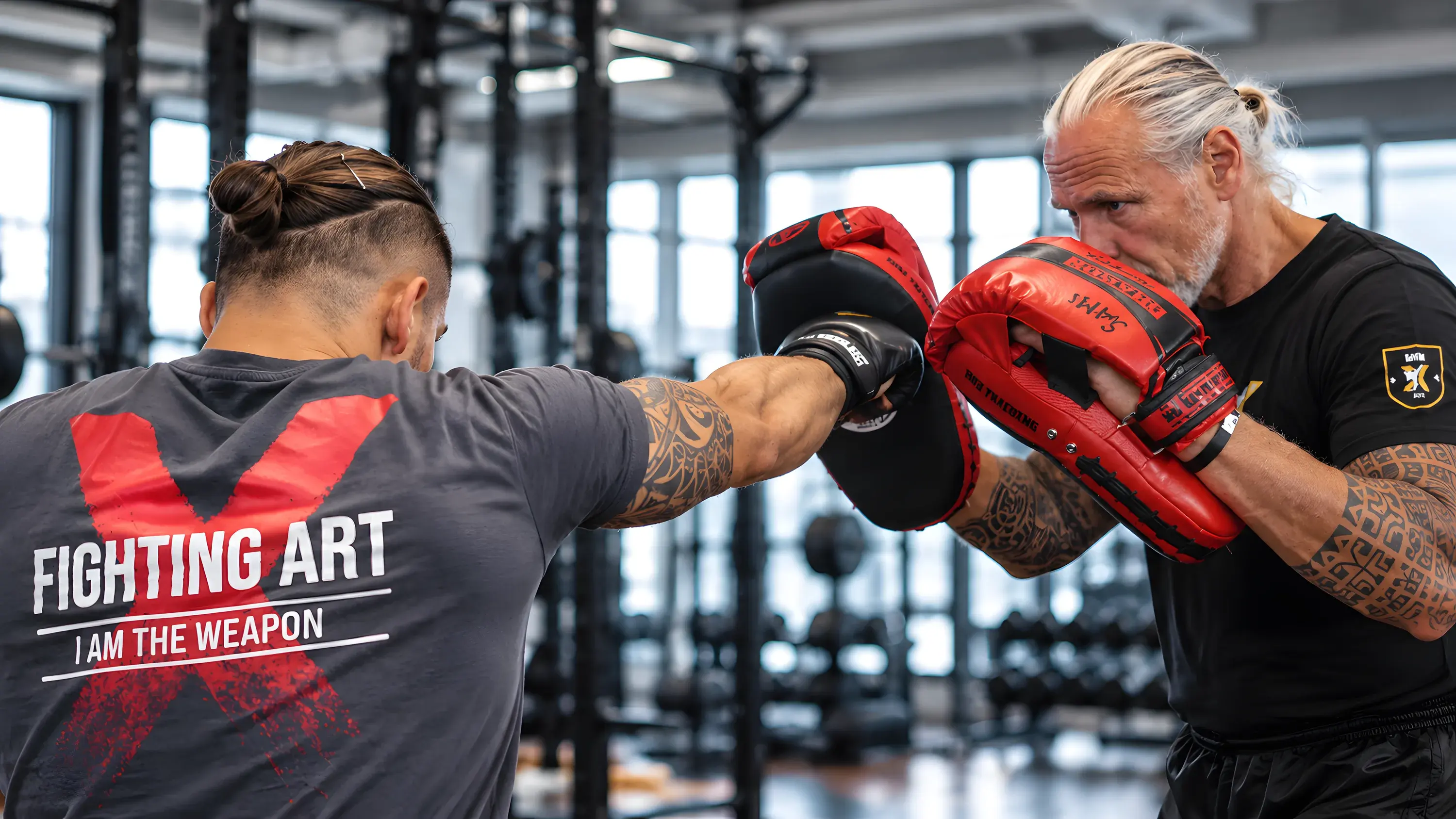 Peter Weckauf hält im Coaching die Pratzen